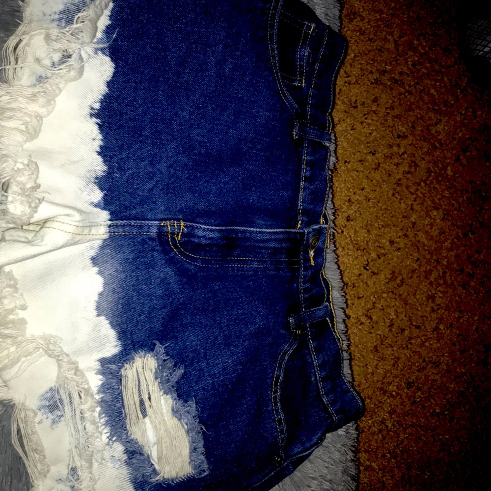 Ripped Jean shorts